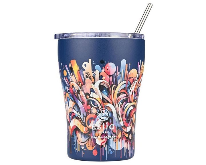 Estia Θερμός Coffee Mug Vibrant Vortex 350Ml