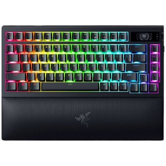 Razer BLACKWIDOW V4 75% Pro Wireless Mechanical RGB Gaming Keyboard - Hot-Swappable - Orange Switche