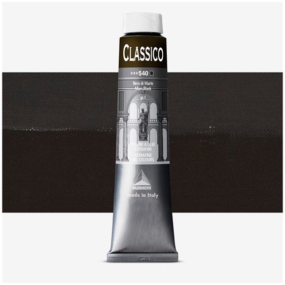 Λάδι Ζωγραφικής Maimeri Classico 200ml 540 Mars Black
