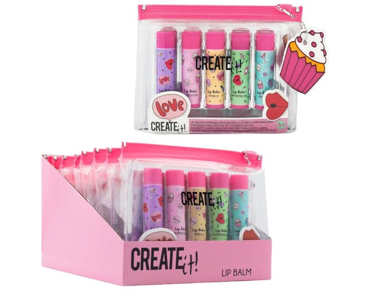 Creatit! Lip Balm σε Τσαντάκι 5τμχ 84531V2