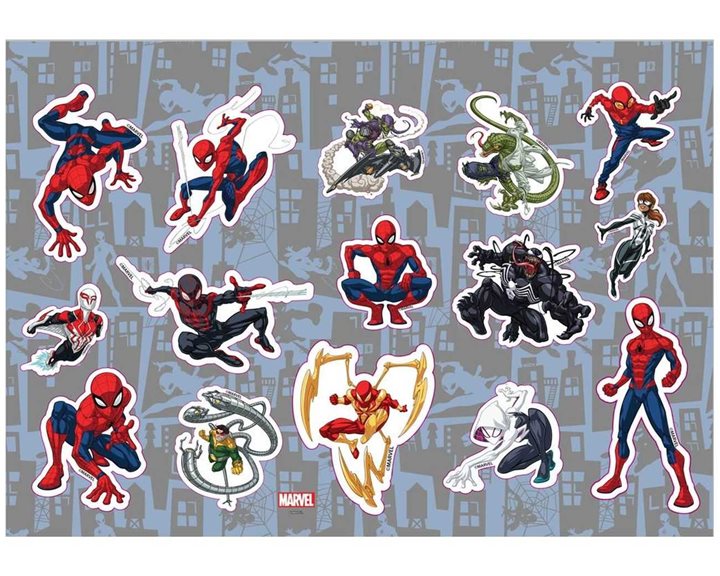 Αυτοκόλλητα Puffy 10x22cm SPIDERMAN