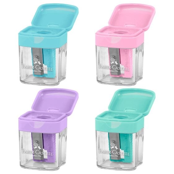 Ξύστρα Faber-Castell Mini Box 4 Pastel 182801