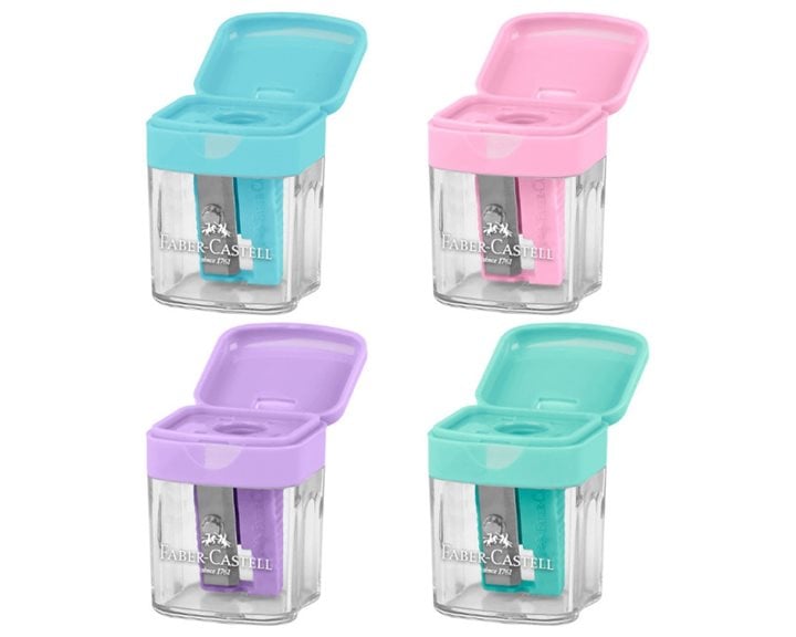 Ξύστρα Faber-Castell Mini Box 4 Pastel 182801