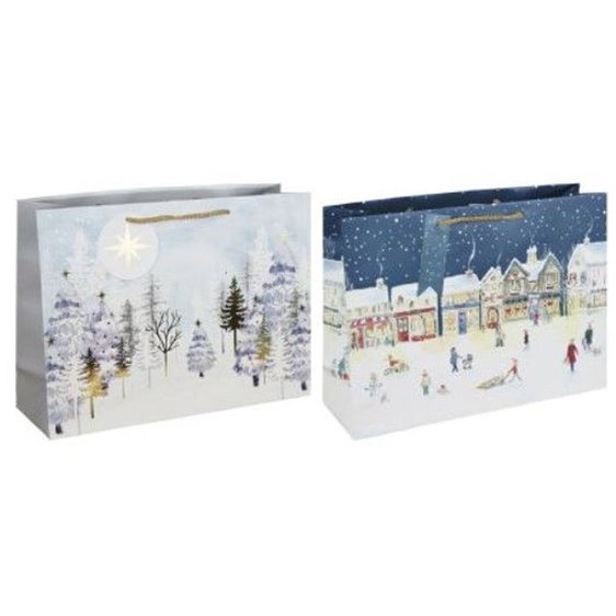 Τσαάντα Δώρου 37χ28χ12 Xmas Foil