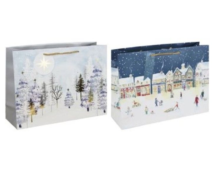 Τσαάντα Δώρου 37χ28χ12 Xmas Foil