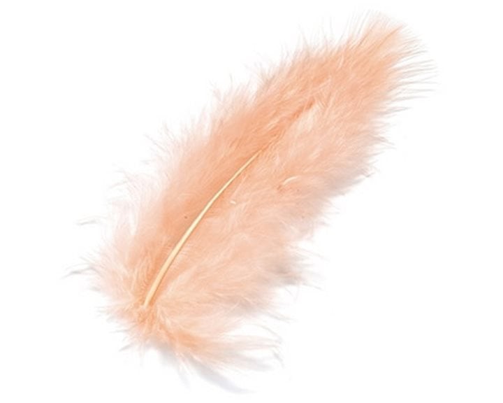 Πούπουλο Marabou 10εκ. Βερυκοκί σετ 15τμχ