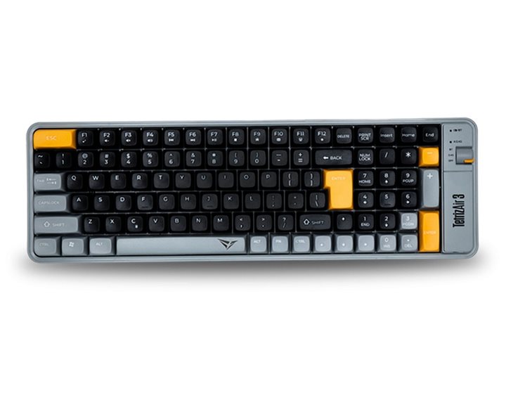 ALCATROZ BT5.3/2.4G MULTI-DEVICE RECHARGEABLE KEYBOARD TETRIZ AIR 3 AUTUMN BLACK
