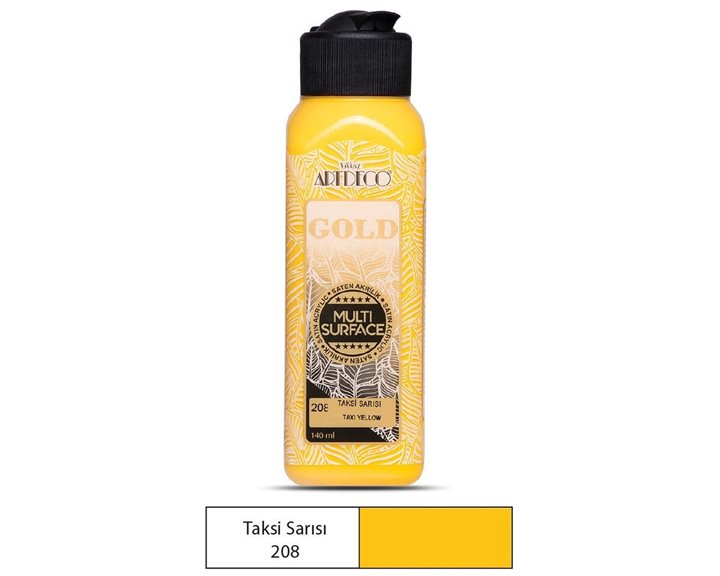 Ακρυλικό Χρώμα Artdeco140ml Multi Surface Taxi Yellow 208