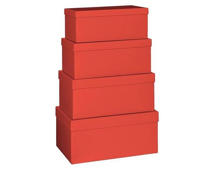Stewo Κουτί Δώρου 17χ29.5χ12cm  Κόκκινο
