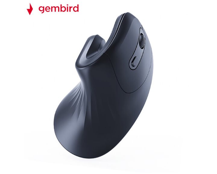 GEMBIRD ERGONOMIC WIRELESS 6-BUTTON OPTICAL MOUSE BLACK