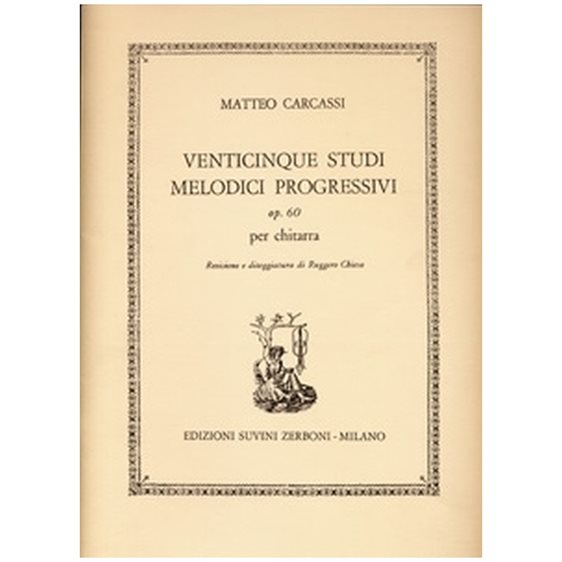 VENTICINQUE STUDI MELODICI PROGRESSIVI PER CHITARRA op.60