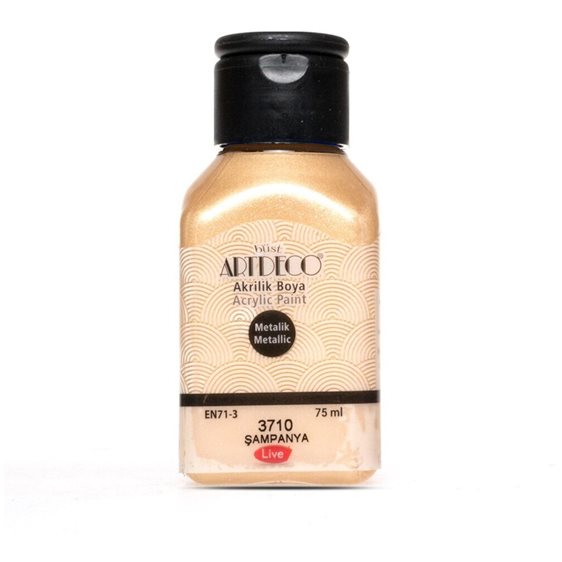 Artdeco 75 ml Ακρυλικό Μεταλλικό Χρώμα Champaigne 3710