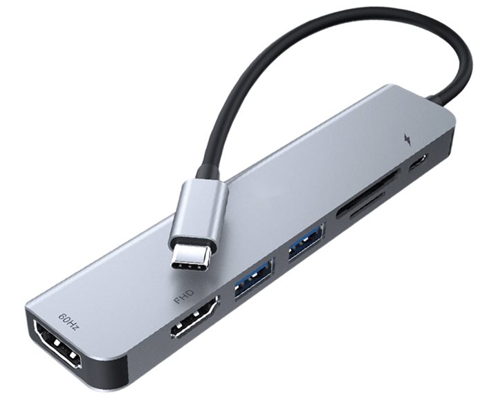 LAMTECH 7-IN-1 USB-C DUAL HDMI DOCKING STATION HUB PD100W