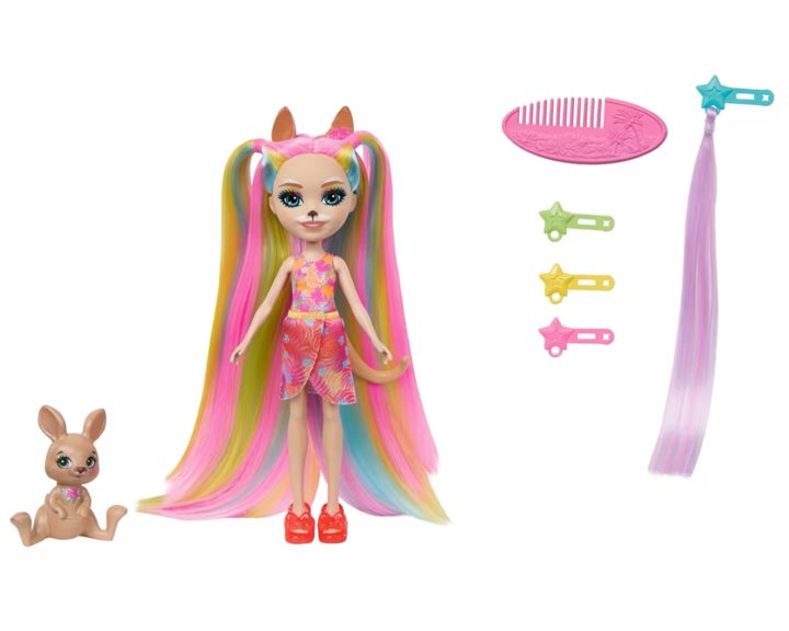 Mattel Enchantimals Sunshine Beach Katrice Kangaroo And Hop Κούκλα HTJ70
