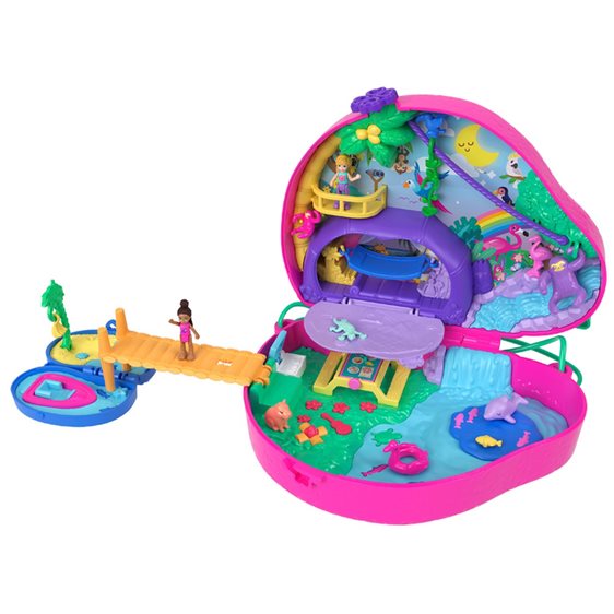 Mattel Polly Pocket Sloth Family 2-In-1 Τρέντι Τσαντάκι Βραδύποδας GKJ63 / HRD40