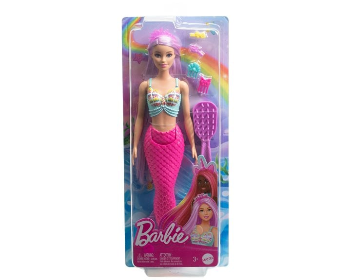 Mattel Barbie A Touch Of Magic Γοργόνα Μακρiα Μαλλιά HRR00