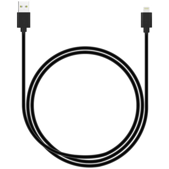 Lamtech Charging & Datacable Lightning 1m Black