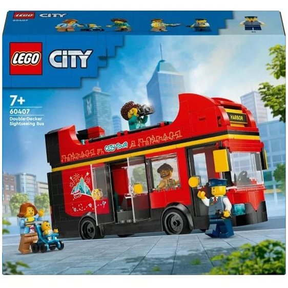 LEGO city κόκκινο διώροφο λεωφορείο ξενάγησης 60407