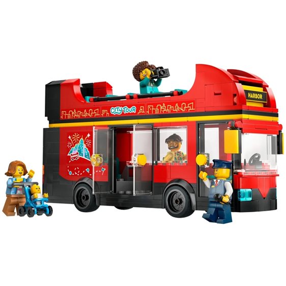 LEGO city κόκκινο διώροφο λεωφορείο ξενάγησης 60407