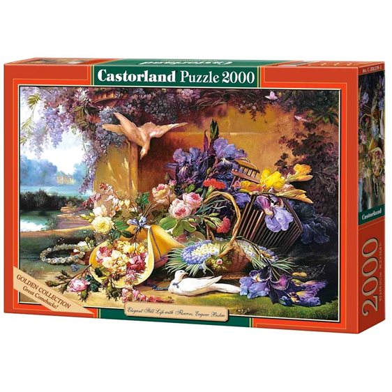 Παζλ Castorland 2000τεμ. Elegant Still Life with Flowers Eugene Bidau 92x68 C-200276-2