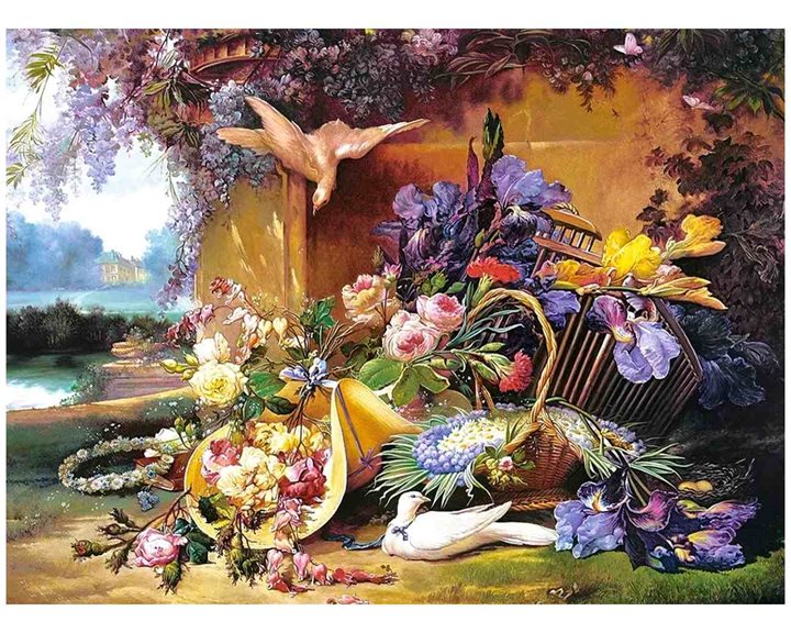Παζλ Castorland 2000τεμ. Elegant Still Life with Flowers Eugene Bidau 92x68 C-200276-2