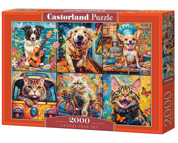 Παζλ Castorland 2000τεμ. Choose your Pet 92x68 C-200948-2