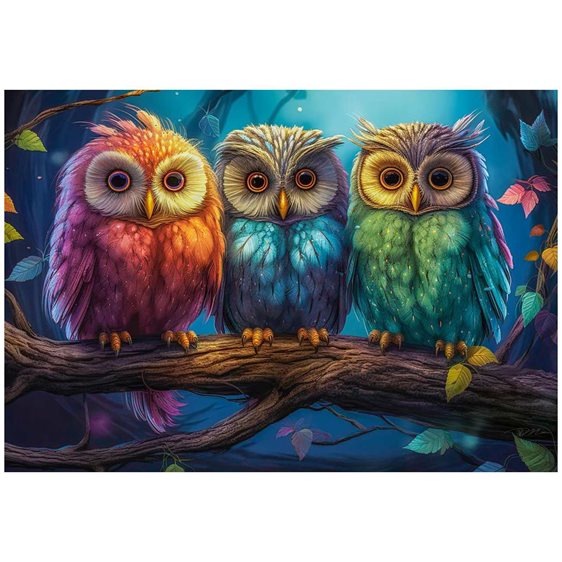 Παζλ Castorland 1000 τμχ. Three Little Owls 68x47 C-105175-2
