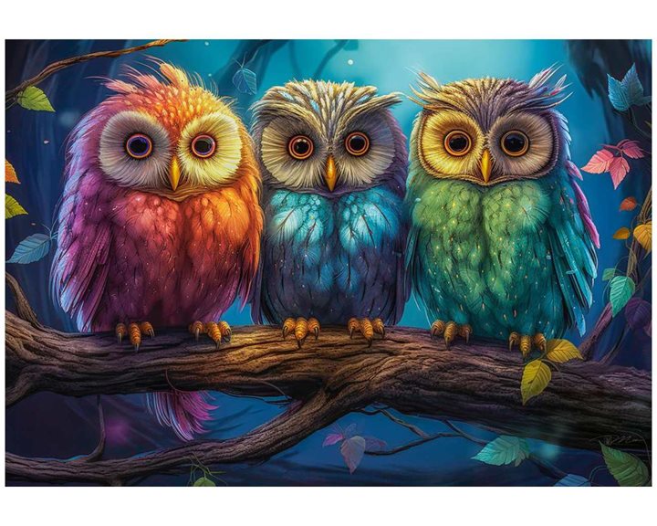 Παζλ Castorland 1000 τμχ. Three Little Owls 68x47 C-105175-2