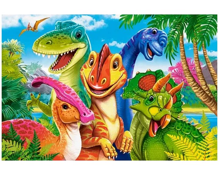 Παζλ Castorland 40 Maxi Dinosaurs Selfie 59x40cm B-040391-1