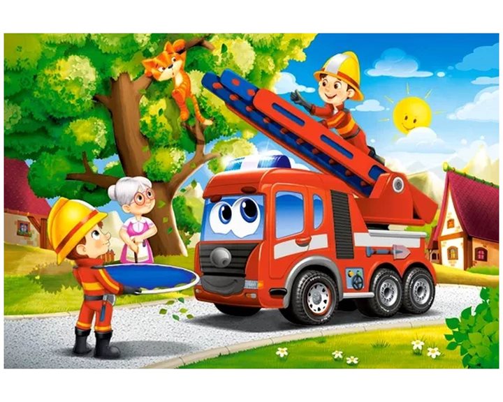 Παζλ Castorland 40 Maxi Firefighters to the Rescue 59x40cm B-040407-1