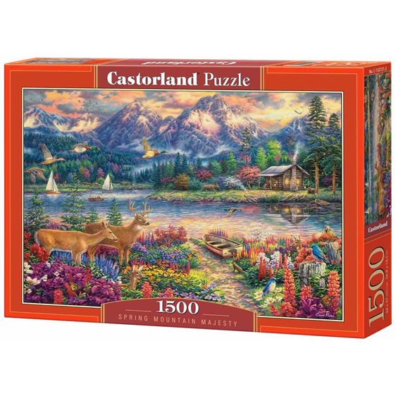 Παζλ Castorland 1500τεμ. Spring Mountain Majesty 68χ47cm C-152131-2