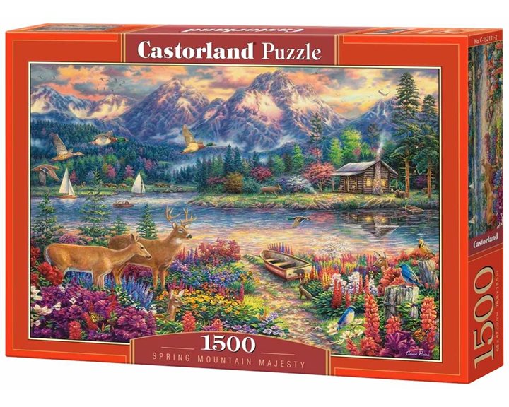Παζλ Castorland 1500τεμ. Spring Mountain Majesty 68χ47cm C-152131-2