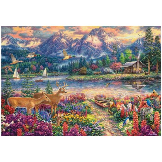 Παζλ Castorland 1500τεμ. Spring Mountain Majesty 68χ47cm C-152131-2