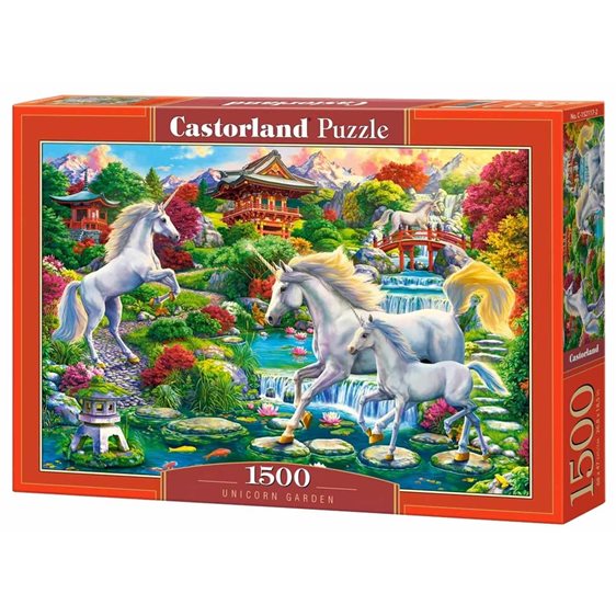 Παζλ Castorland 1500τεμ. Unicorn Garden 68χ47cm C-152117-2