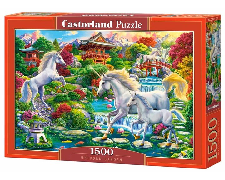 Παζλ Castorland 1500τεμ. Unicorn Garden 68χ47cm C-152117-2