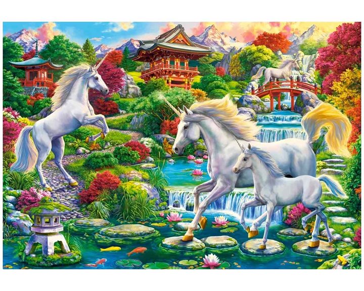 Παζλ Castorland 1500τεμ. Unicorn Garden 68χ47cm C-152117-2