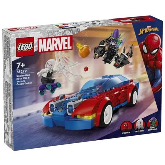 LEGO Marvel Super Heroes Αγωνιστικό Αυτοκίνητο Σπάιντερ-Μαν & Βένομ Γκριν Γκόμπλιν 76279