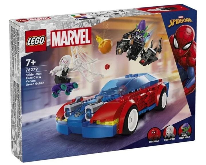 LEGO Marvel Super Heroes Αγωνιστικό Αυτοκίνητο Σπάιντερ-Μαν & Βένομ Γκριν Γκόμπλιν 76279