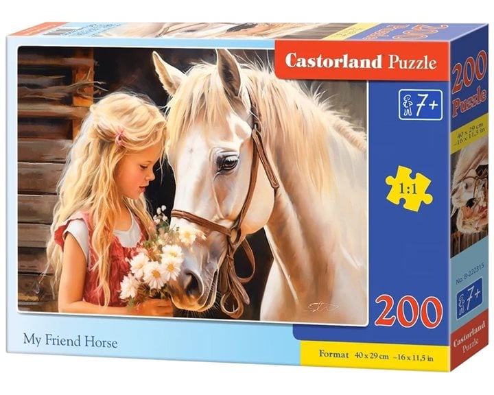Παζλ Castorland 200 τμχ.My Friend Horse 40x29cm B-222315