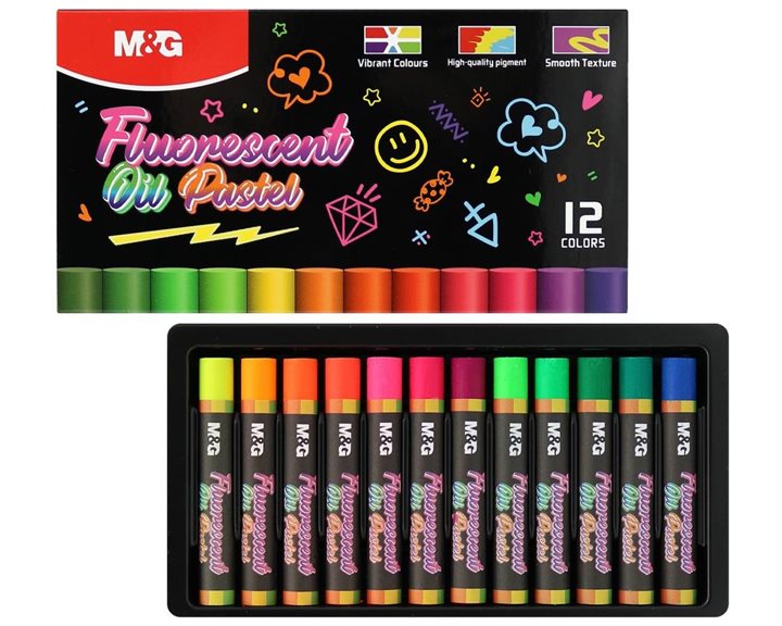 Λαδοπαστέλ M&G 14χρ. Fluo AGM900N7