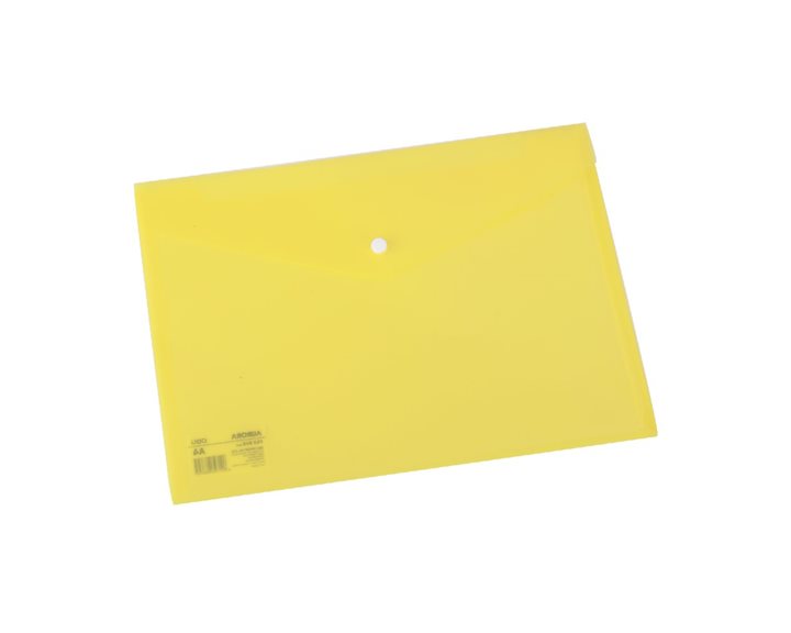 Deli Φάκελος Κουμπί PP A4 Διάφανο Κίτρινος E55055