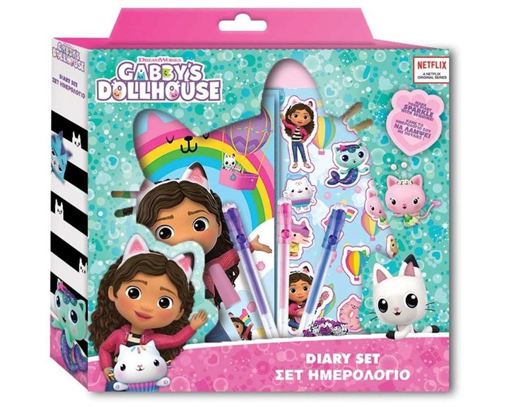 Ημερόλογιο Σετ Δώρου 60φ. Gabby's Dollhouse  000574049