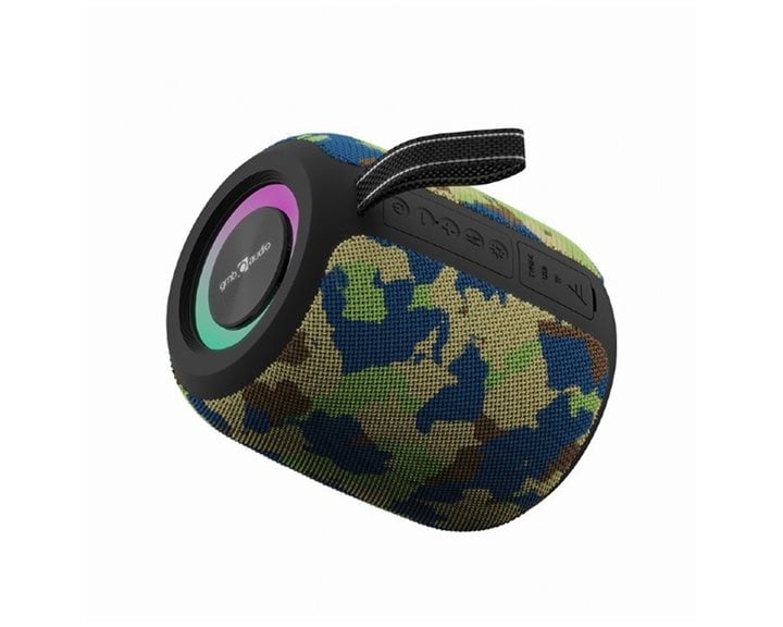 GEMBIRD PORTABLE BT PARTY SPEAKER WITH RGB LED LIGHT EFFECT CAMO