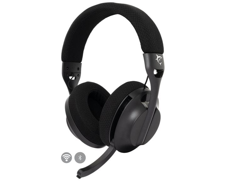 WHITE SHARK TRIPLE MODE (WIRED/WIRELESS/BT) GAMING HEADSET WGH-2441 BLACK