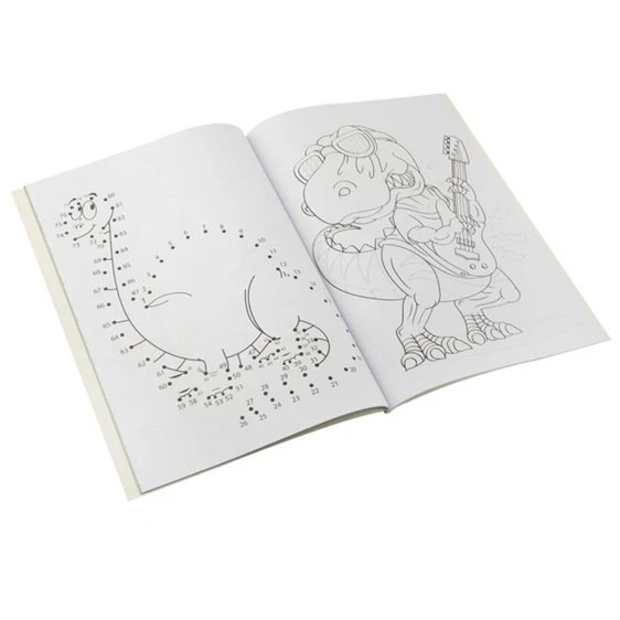 Βιβλίο Ζωγραφικής 64 Σχέδια Α4 (21x29,7cm) Δεινόσαυροι