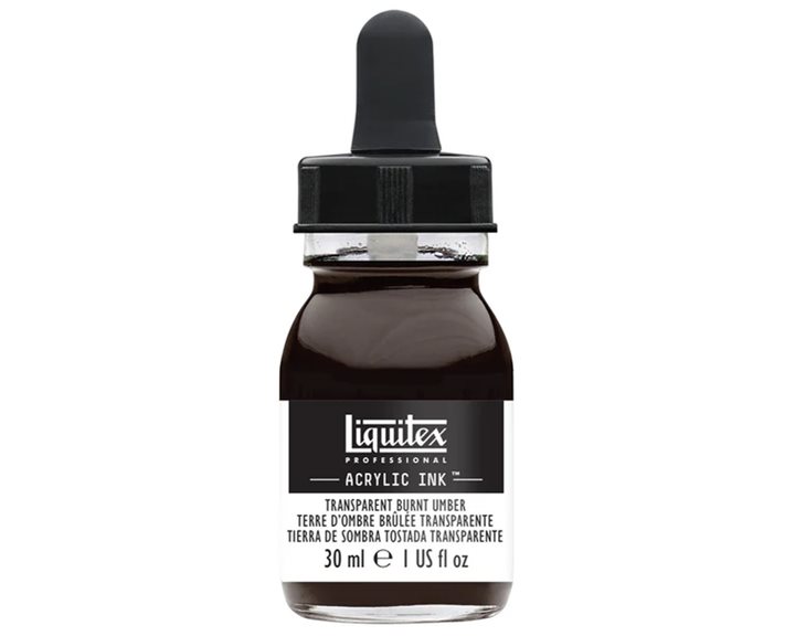 Acrylic Ink Transparent 30ml 130 Burnt Umber