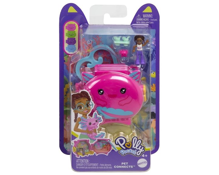 Mattel Polly Pocket Pet Connects Axolotl Σετάκια Με Ζωάκια GYV99 / HXX22