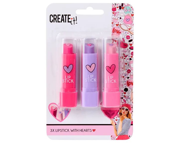 Creatit! Love Lipstick 3τμχ