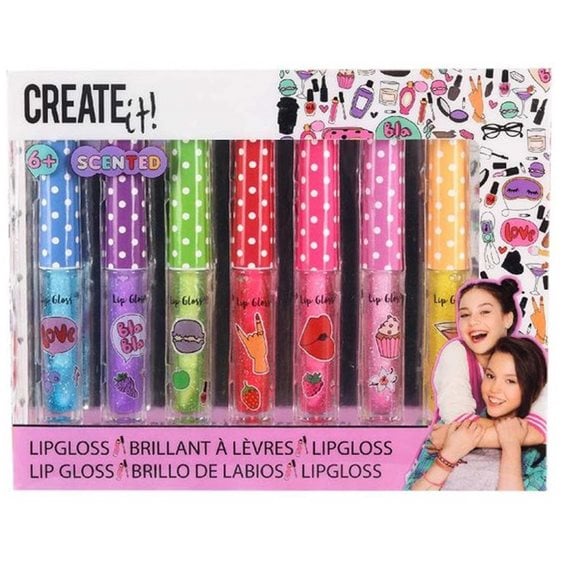 Creatit! Lip Gloss With Glitter Scented Σετ 7τμχ