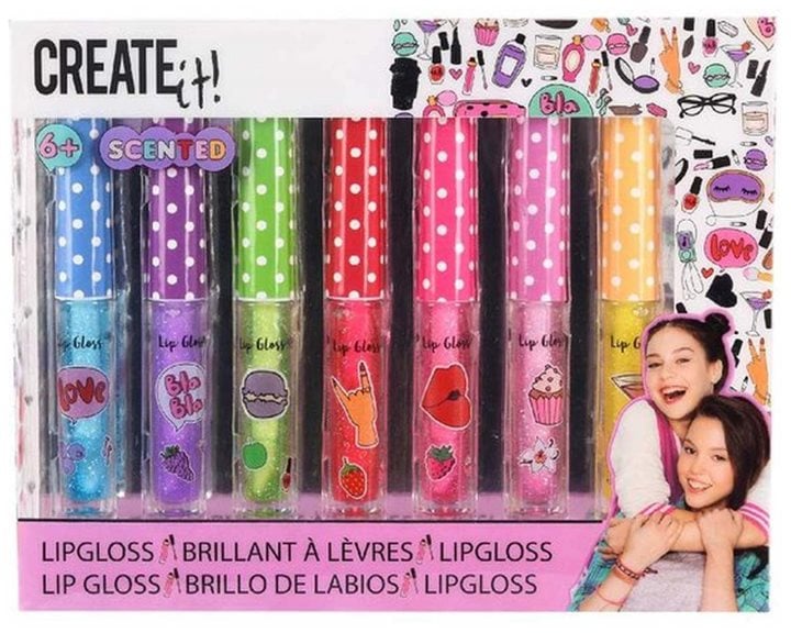 Creatit! Lip Gloss With Glitter Scented Σετ 7τμχ